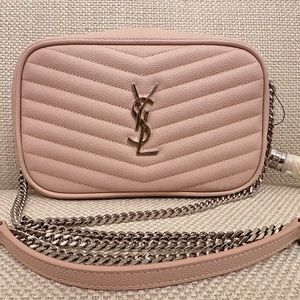MINI LOU GRAINED LEATHER WITH TASSEL SILVER HARDWARE